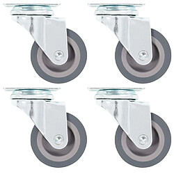 vidaXL Roulettes pivotantes 4 pcs 50 mm