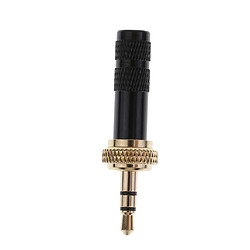 Acheter 3.5mm verrouillage à vis jack stéréo prise mâle métal adaptateur de soudure audio noir