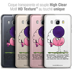 Caseink Coque Housse Etui Samsung Galaxy J7 2016 (J710) [Crystal HD Collection Les Shadoks ? Design En Essayant - Rigide - Ultra Fin - Imprimé en France]