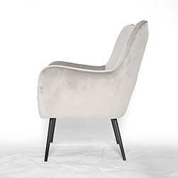 Avis Meubler Design Fauteuil En Velours Design Zola - Taupe