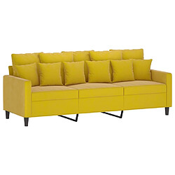 Acheter Maison Chic Ensemble de canapés 2 pcs avec coussins, Canapé droit Sofa pour Salon Jaune Velours -GKD288261