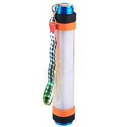 Wewoo Lampe Camping Orange et rouge bleu 3.5W Lumière blanche rechargeable multifonctionnelle + + clignotant extérieur Imperméable à l'eau de moustique tueur IP68 avec la courroie de main, fonction de banque de puissance