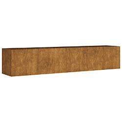 vidaXL Lit surélevé de jardin 200x40x40 cm acier corten