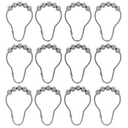 Rideaux de douche en acier inoxydable anneaux crochets rideau tiebacks set 12pcs autres