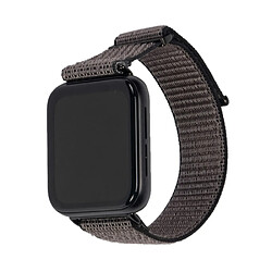 Bracelet en nylon respirant, réglable pour votre Oppo Watch 3 - gris/noir