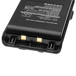 vhbw Batterie compatible avec Icom IC-F4002, IC-F4003, IC-F4008, IC-F4101D radio talkie-walkie (2500mAh, 7,4V, Li-ion) - avec clip de ceinture