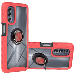 Coque en TPU anti-chute, 2-en-1 avec béquille pour votre Motorola Moto G62 5G - rouge