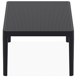 Acheter Alterego Table basse de jardin 'DOTY' noire design - 100x60 cm