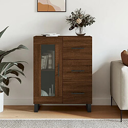 Maison Chic Buffet,Meuble de Rangement,commode pour salon,Cuisine chêne marron 69,5x34x90 cm bois d'ingénierie -MN82070