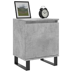 Avis Maison Chic Table de chevet,Table de Nuit,Meuble de Rangement gris béton 40x30x50 cm bois d'ingénierie