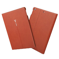 Etui en PU portecarte smart marron pour votre Apple iPad 9.7 (2017)