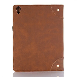 Avis Wewoo Housse Étui Coque en cuir PU avec rabat horizontal de style rétro pour iPad Pro12,9 pouces 2018avec support et emplacements cartes et porte-monnaie Marron