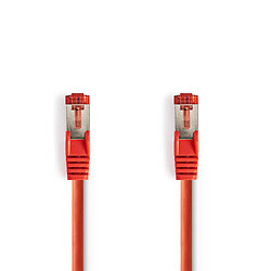 NEDIS Câble Réseau Cat 6 S/FTP RJ45 Mâle - RJ45 Mâle 15 m Touche rouge