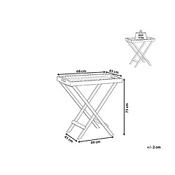 Avis Beliani Table d'appoint TOSCANA Bois foncé