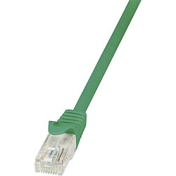 Avis LogiLink Câble patch, Cat. 5e, U/UTP, 2,0 m, vert, gaine en ()