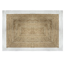 Atmosphera, Createur D'Interieur Tapis en jute naturel Poésie - L. 170 x l. 120 cm - Blanc