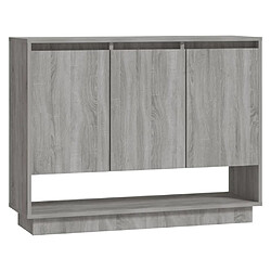 vidaXL Buffet Sonoma gris 97x31x75 cm Bois d'ingénierie