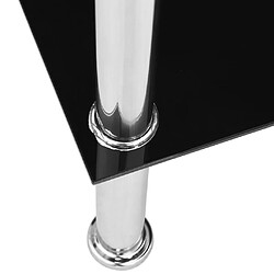 Acheter vidaXL Table basse Noir 110x43x60 cm Verre trempé