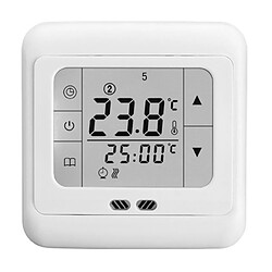 Acheter Wewoo Thermostat de chauffage à écran tactile avec thermorégulateur H3 pour régulateur de température de système de électrique / plancher chauffant bleu