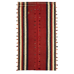 Vidal Tapis de laine 237x131 rouge Jajim