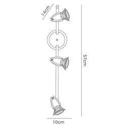 Avis Luminaire Center Habo On Bar 3 Ampoules chrome poli