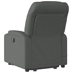 Acheter vidaXL Fauteuil de massage inclinable Gris foncé Tissu