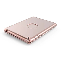 Wewoo F8SM pour iPad mini 3/2/1 version ordinateur portable coloré rétro-éclairé en alliage d'aluminium Bluetooth clavier housse de protection or rose pas cher