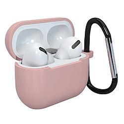 Coque en silicone avec mousqueton rose pour votre Apple AirPods Pro 4