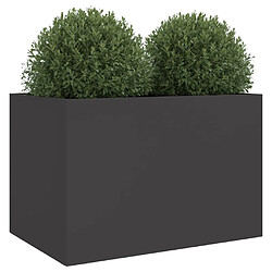 Acheter Maison Chic Jardinière,Bac à fleurs - pot de fleur noir 62x47x46 cm acier laminé à froid -GKD38554