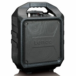 Lenco Enceinte Bluetooth® portable avec radio FM et connexion USB PA-90 Noir