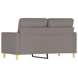 Acheter vidaXL Canapé à 2 places Taupe 120 cm Tissu