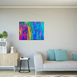 EPIKASA Impression sur Toile Couleur Abstract 5, Multicouleur, Polyester, 70x3x50 cm