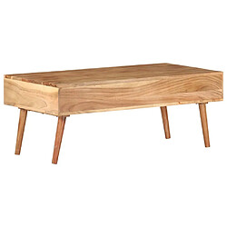 Avis Maison Chic Table basse,Table Console Table d'appoint, Table pour salon 100x50x39 cm Bois d'acacia solide -MN40903