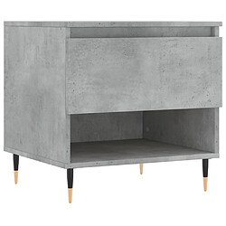 Maison Chic Lot de 2 Tables basses,Table Console pour salon gris béton 50x46x50 cm bois d'ingénierie -MN22806 pas cher