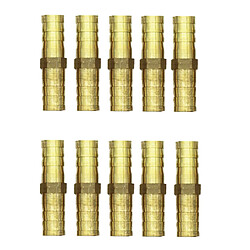 laiton barbelé tuyau tuyau tube pagode raccord coupleur connecteur 10 pcs 10mm-10mm