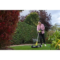 Tondeuse autotractée RYOBI RY18LMC30A-120 - 18V - Lageur de coupe 30cm - Fonction mulching - Batterie lithium + chargeur fournis pas cher