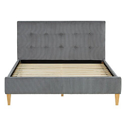 Acheter Homestyle4U Lit 2 Places 140x200 cm avec Matelas gris