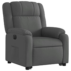 Avis vidaXL Fauteuil inclinable électrique gris foncé tissu