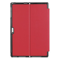 Avis Wewoo Housse Coque Étui en cuir PU à rabat horizontal Custer Texture pour Microsoft Surface Pro 4/5/6 12,3 pouces, avec support et fente pour stylo (Rouge)