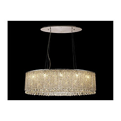 Luminaire Center Grand Chandelier Empire Chrome poli 10 ampoules 58cm