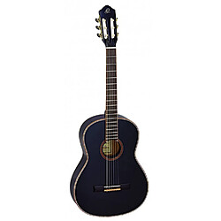 Ortega R221SN - Guitare classique 4/4 - Noir brillant (+housse)