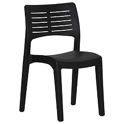 Avis Maison Chic Lot de 2 Chaises de jardin,Fauteuil d'extérieur Anthracite Polypropylène -MN85557