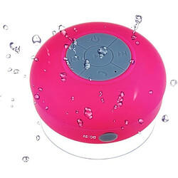 Acheter Chrono Portable Mini HIFI Waterproof Shower Pool Wireless Bluetooth Speaker Handsfree with Mic (Rose)