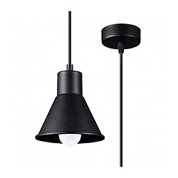 Luminaire Center Suspension Taleja Dome Acier Noir 1 ampoule 120cm