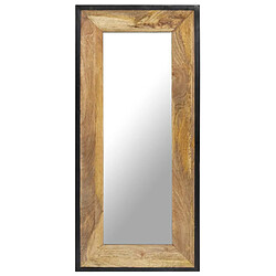 vidaXL Miroir 110x50 cm Bois de manguier massif