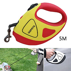 Avis Lampe De Poche Rétractable Automatique à Collier De Marche Rétractable Pour Chien En Laisse De Chien Jaune_16ft