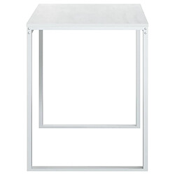 Avis vidaXL Bureau d'ordinateur Blanc 110x60x73 cm Aggloméré