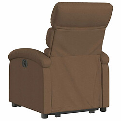 Acheter Maison Chic Fauteuil Relax pour salon, Fauteuil inclinable électrique marron tissu -GKD57562