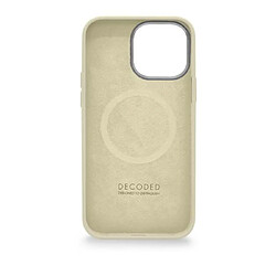 Decoded Coque pour iPhone 14 Pro MagSafe en Silicone Antimicrobienne Beige