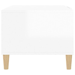 Acheter vidaXL Table basse Blanc brillant 102x50x40 cm Bois d'ingénierie